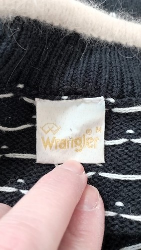 Vintage Wrangler patterned jumper Size Medium - Picture 6 of 9