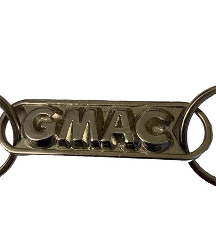 Vintage GMAC General Motors Dealership Keychain RETURN IF LOST Metal Double Ring - Picture 2 of 4