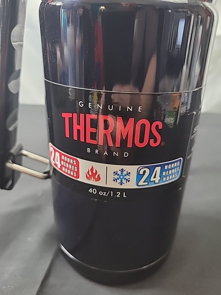 Genuine Thermos Brand 40oz Thermos 24 Hours Hot/Cold Dark Blue eBay