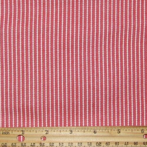1/2 X 44" w RED stiped mid weight COTTON dolls, quilt, craft & sewing FABRIC - Picture 3 of 3