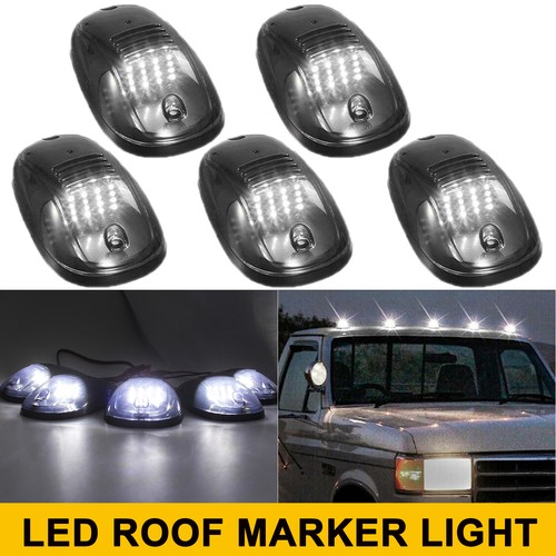 For 2003-2018 Dodge Ram 1500 2500 3500 5Pcs LED Cab Roof Marker Running Lights - Picture 26 of 38