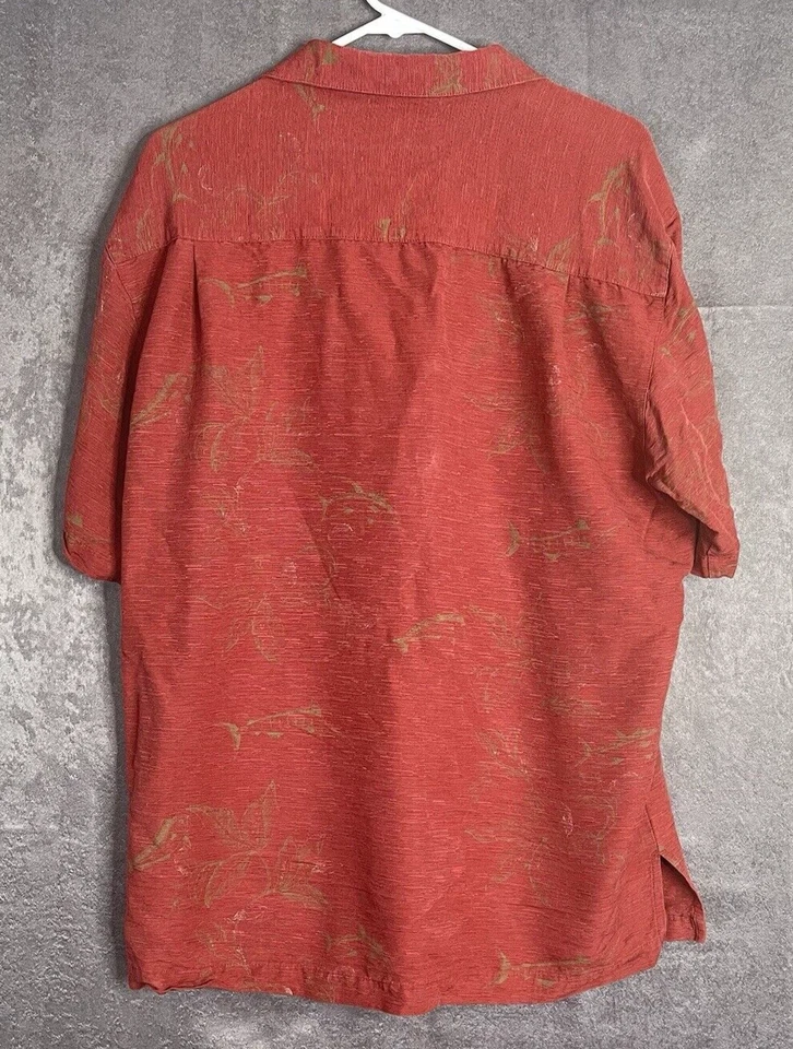 Mens Hook and Tackle Silk Shirt Hi Tech Fishing Gear Size Large - Image 4 of 4