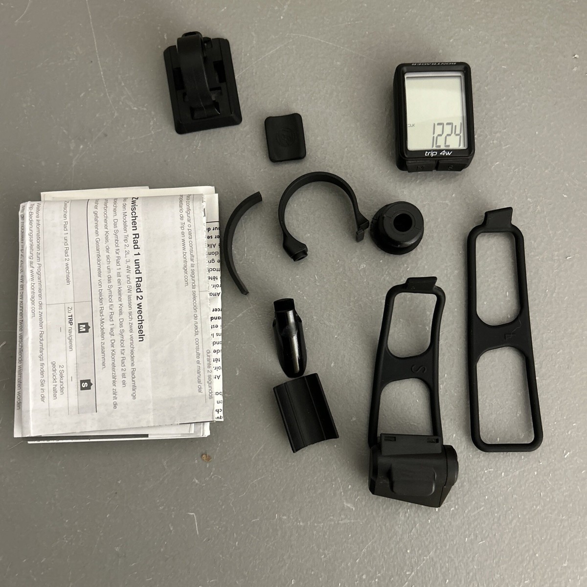 ロードバイク BONTRAGER コンピューター+センサー+ライト4点セット 新・サイクルコンピューター】ライトの自動点灯も可能の便利な
