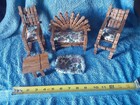 Clothespin Doll House Furniture Loveseat Rocker Chair Vintage Cottage Core OOAK  — photo 8