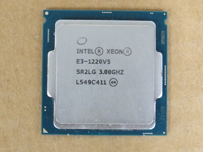 Intel Xeon E3-1220 V5 3GHz 4 Core 8MB SR2LG 80W LGA 1151 CPU Processor