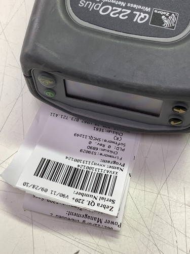 Lot (3) Zebra QL220 Plus Q2D-LUBA0000-00 Thermal Label Printers + Batteries READ - Picture 7 of 19