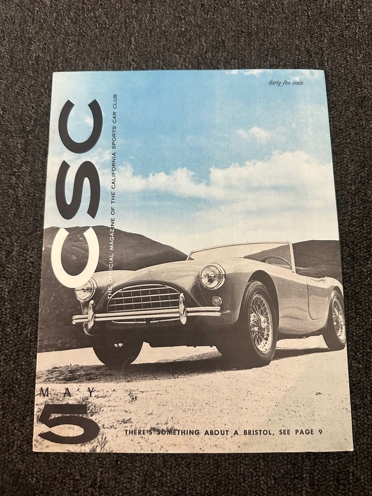 MAY 1960 CSCC Notes Race Car Magazine So Cal Bill Norcross Personal Copy RARE