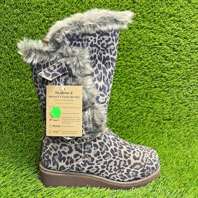 Bearpaw Genevieve Leopard Womens Size Black Outdoor Suede