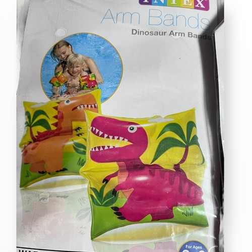 4 Intex Inflatable Water Wings Arm Bands Training Kids 3-6 NIP Dinosaur Mermaid - Picture 4 of 9