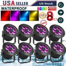 Waterproof IP67 Par Light DMX RGBW Stage Lighting DJ Outdoor Party Wash Lights