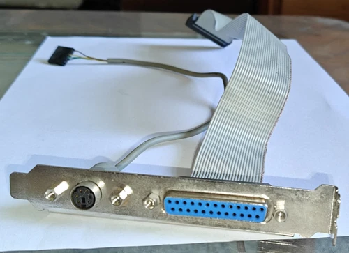 ESPANSIONE PORTA PS/2 (TIPO MOUSE )+ STAMPANTE PARALLELA ESTERNA VINTAGE PC