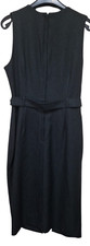 Dorothy Perkins Damen Kleid Etuikleid mit Gürtel Casual Elegant Schwarz Gr. 38