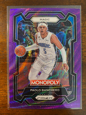 2023-24 Panini Prizm Monopoly Paolo Banchero #64 Purple Wave Orlando Magic