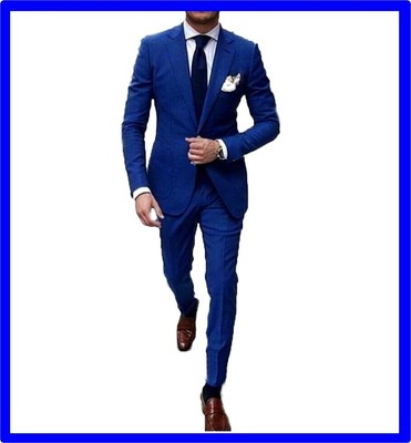 Vestito Uomo Elegante Blu D349f9