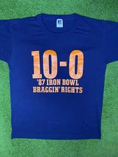 1987 Auburn Tigers - Iron Bowl Braggin' Rights - Vintage T-Shirt Medium 