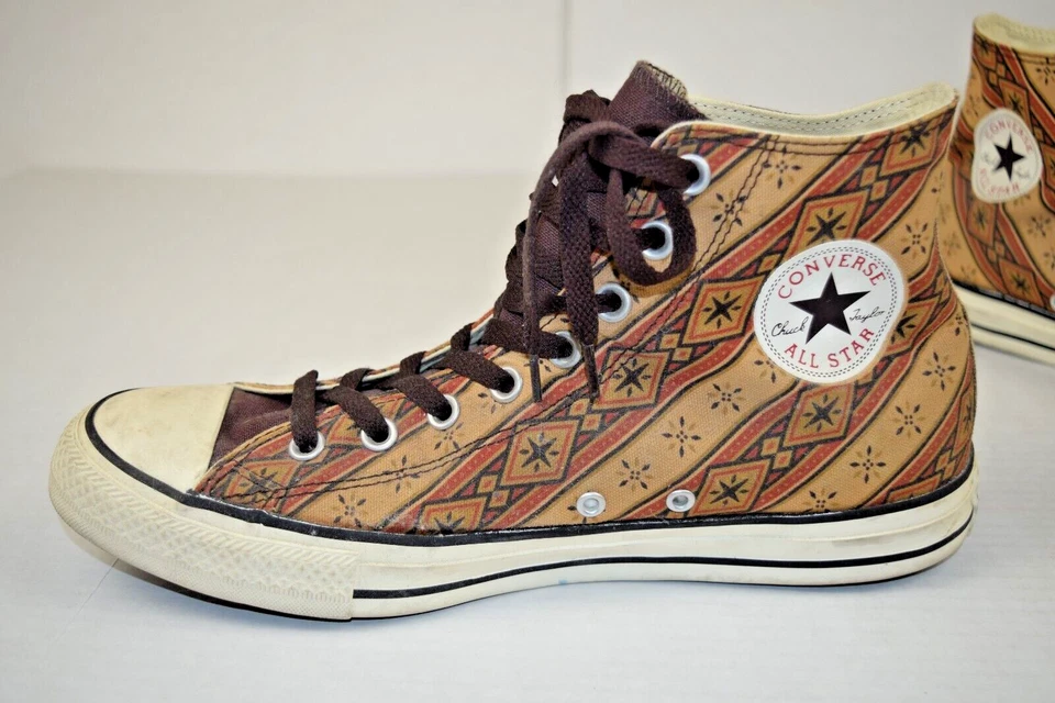 Bandana alta vintage Converse All Star talla 10 Y2K tonos tierra suroeste Foto 3 de 4
