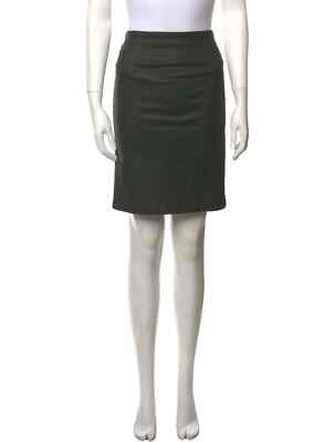 All Saints Mini Skirt Women's US Dark Green Full Zip Faux Leather