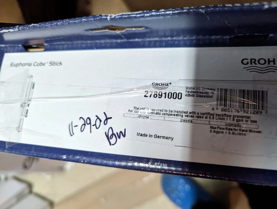 ​GROHE 27891000 Euphoria Cubo/Stick Ducha/Bar/Manguera Portátil StarLight Cromo Foto 2 de 3