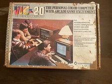 Vintage Commodore -VIC-20 Personal Computer, Box, Demo Disk,  Manual- Powers On