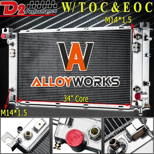 13920 Radiator 4Row Radiator For 2014-2020 Chevy Silverado GMC Sierra 1500 Tahoe Yukon ...