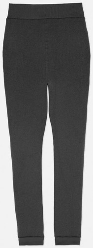 LADIES WOMENS PRIMARK EXTRA WARM CHARCOAL VELVET FAUX FUR PLUSH LEGGINGS XS-2XL - Picture 2 of 4