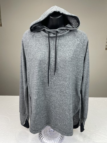 Tangerine Serene Women Gray Hoodie L/S Activewear Thumb Holes size S.
