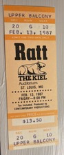 RATT POISON JOAN JETT RARE UNUSED CONCERT TICKET ST. LOUIS, MO 02/13/1987
