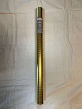 HALLMARK 180 SQ. FT. CHRISTMAS FOIL GIFT WRAP WRAPPING PAPER, GOLD STRIPE 779