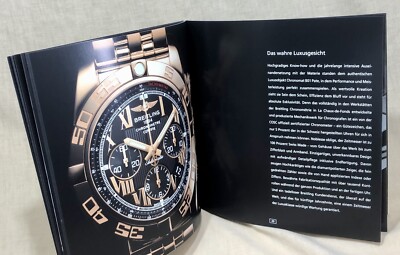 BREITLING 2009 CHRONOMAT B01 Katalog German Deutch Gold White Steel Chrono /
