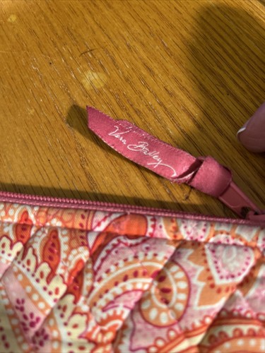 Vera Bradley Small zip case RETIRED Raspberry Fizz GUC - Picture 5 of 13
