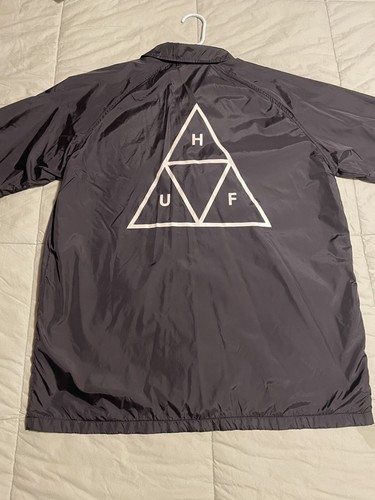 HUF JACKET/SWEATER WIND BREAKER SET TRIPLE TRIANGLE SHOP JACKET LARGE - Picture 2 of 6