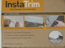 Instatrim Small Gap Flexible Self-Adhesive Caulk and Trim Multiple Colors /Sizes