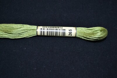 Anchor Cotton Threads for Embroidery Shade 265 Avocado Light