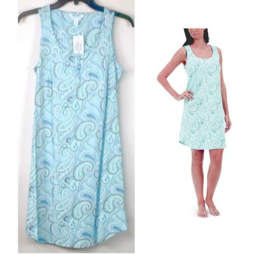 Charter Club Printed Cotton Sleepshirt Nightgown Paisley Size XS New Pajama