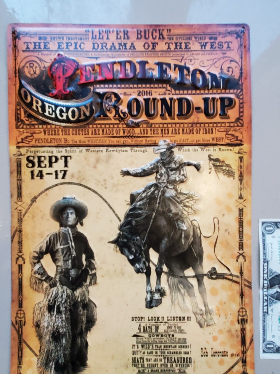 ペンドルトン PENDLETON ROUND-UP ビンテージ看板 ペンドルトン PENDLETON ROUND-UP ビンテージ看板 ペンドルトン