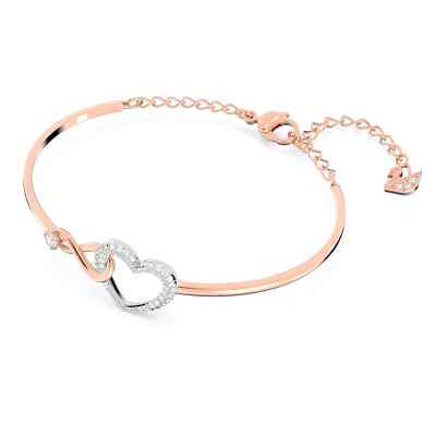 小物 Sofia Swarovski Hyperbola Bangle Infinity and Heart, White, Mixed