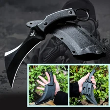 9" Military Tactical Combat Survival Claw Knife Full Tang Fixed Blade w/ Sheath