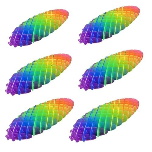 Fidget Worm Toy Rainbow- Flexible Squirmy Fun for All Ages Free Shipping - Picture 19 of 26