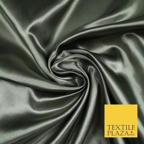 Plain Solid Smooth Shiny Lightweight Poly Satin Fabric Dress Lining Material 58" - Picture 40 of 43