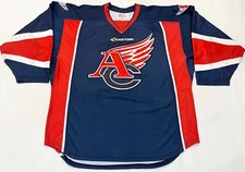 Ripon Athletic Armstrong Cooper Wing Hockey Jersey Sz 54 Navy Blue Sewn blank