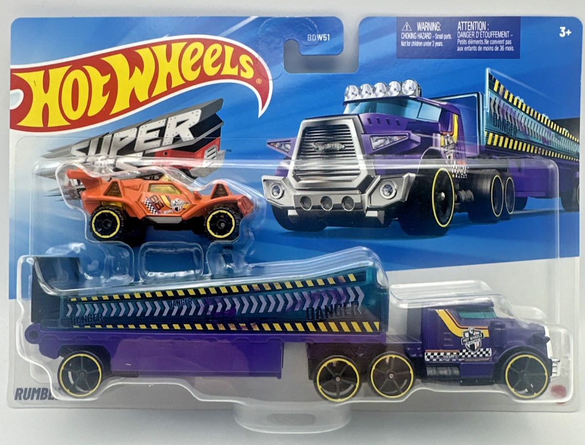 Hot Wheels LKW mit Auto Super Rigs Truck Pack CGC23 Desert Force - Image 6