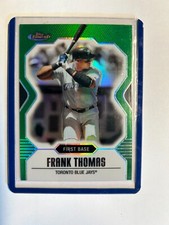 2007 Topps Finest Green Refractor #55 Frank Thomas 187/199