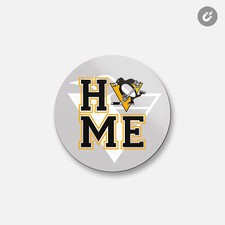 Pittsburgh Penguins NHL  4'' X 4'' Round Decorative Magnet