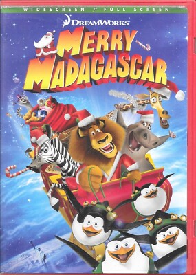 MERRY MADAGASCAR-DVD-2009-1-Disc SET-ENGLISH/FRENCH-FREE SHIP IN CANADA