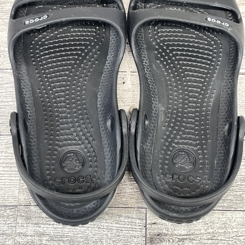 Crocs Cleo II Double Strap Slingback Sandals Black Women Size 4 - Picture 8 of 9