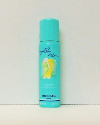 fleur d eau Rochas Paris Eau De Fleurs Deodorant Spray 3.4oz Original NEW