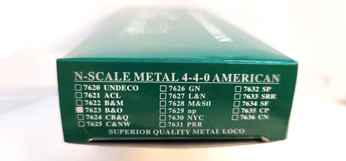 N Model Power 7623 Metal USRA 4-4-0 American Baltimore & Ohio #718 (Tested) - Picture 12 of 13