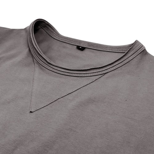 T-shirt uomo slim fit manica lunga girocollo casual elasticizzata blusa autunno - Foto 18 di 61