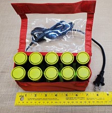 Remington H-1015 Hot Rollers 1 in 85W Travel Green/Black NO Clips
