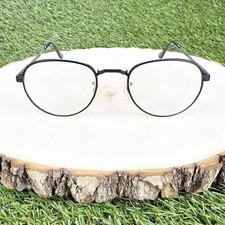 Randolph Engineering Eyeglasses Frames Black RE 251 Metal 50-19-140 Made in USA